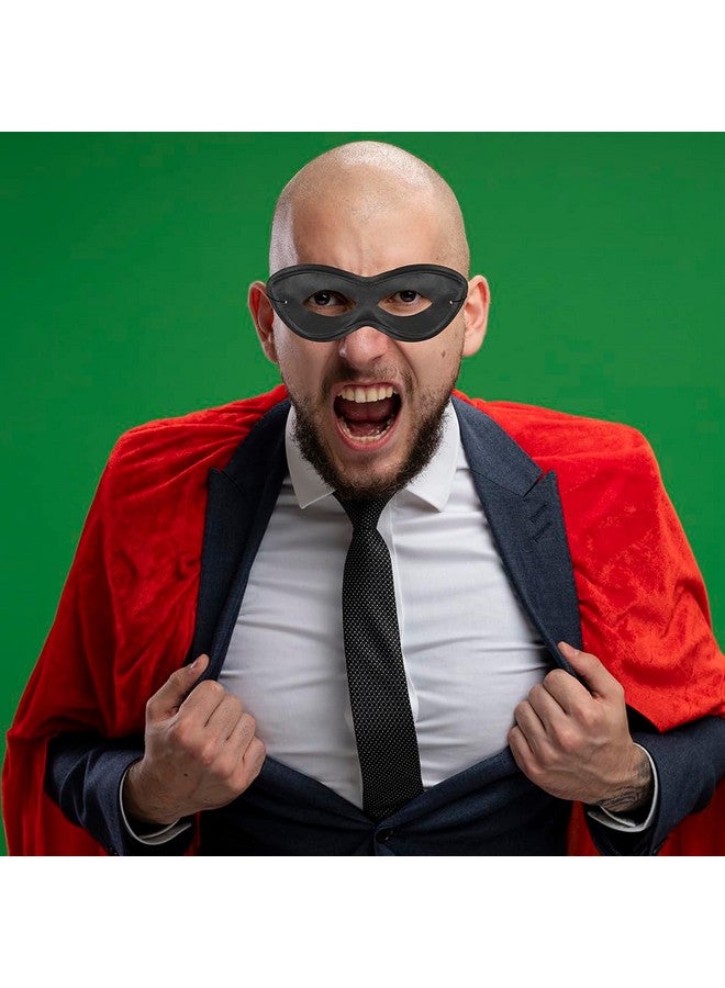 amscan Game Ready Team Spirit Party Super Hero Mask Accessory, Black, One Size, 2 7/8inch x 8 1/4inch - Image 2