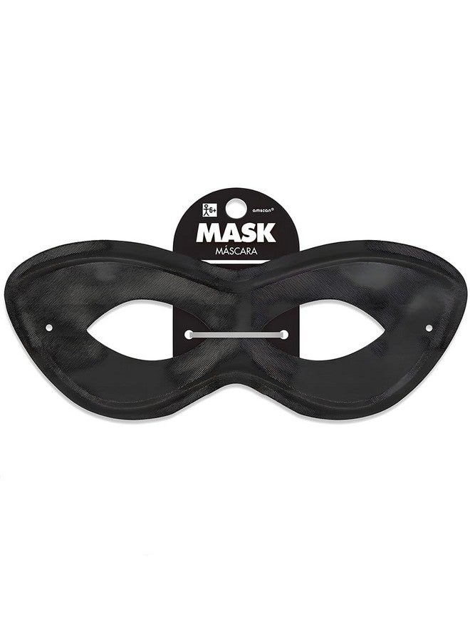 amscan Game Ready Team Spirit Party Super Hero Mask Accessory, Black, One Size, 2 7/8inch x 8 1/4inch - Image 3