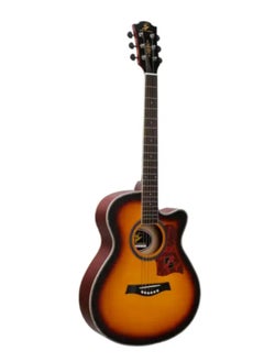 Megarya Swift Horse Series Premium Full Size Guitar 40 inch Cutaway Acoustic Guitar with Spruce Wood Matte Finish Acoustic Guitar Color : Sunburst  - Image 2