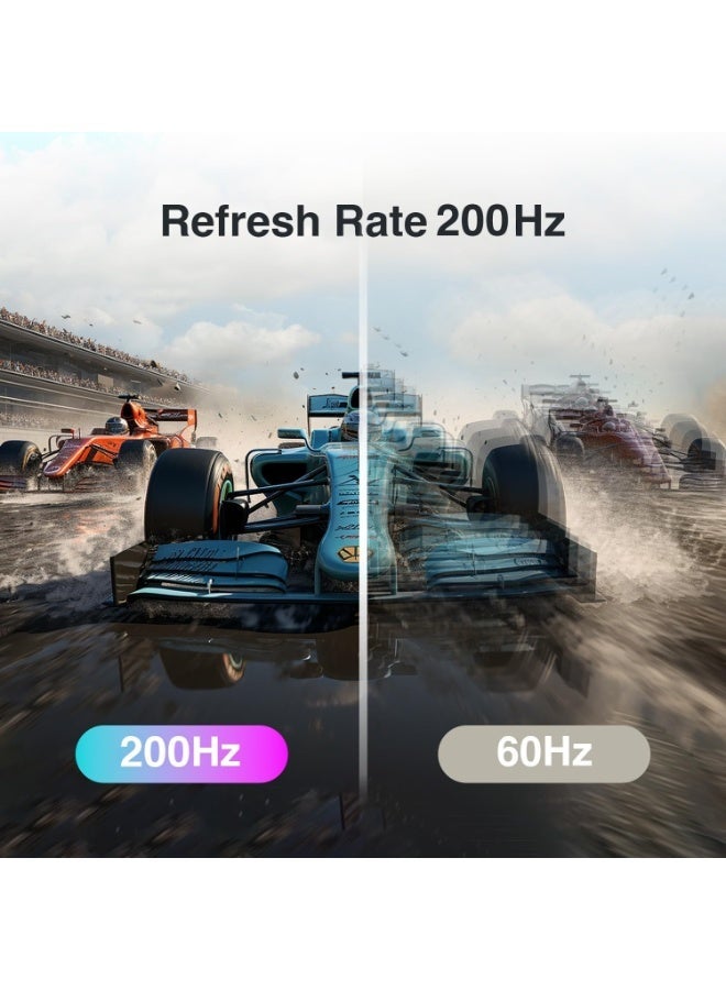 27 Inch 200Hz Gaming Monitor FHD 1920x1080 IPS Display 1ms Ultra-Fast Response | Frameless Gaming Screen | HDMI & DisplayPort | Eye Care Technology | PC & Console Compatible image 7