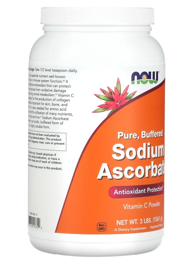 now Sodium Ascorbate Powder 3 lbs (1361 g) - Image 2