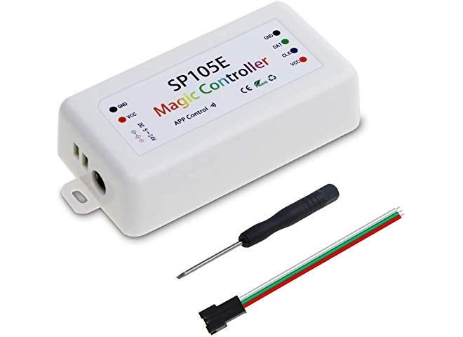 protium SP105E Bluetooth Controller iOS/Android P for WS2811 WS2812B WS2815 WS2813 WS2801 SK6812 WS2815 SK9822 A102 etc LED Strip Pixel Module Panel Light - Image 1