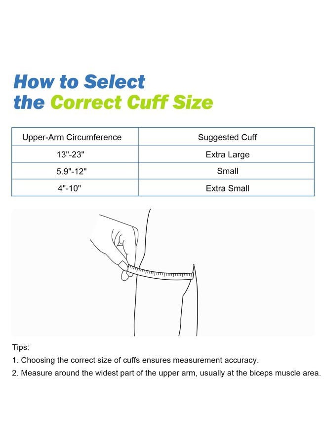 ELERA Extra Large Blood Pressure Cuff (9"-24" | 22-60cm) - XL Replacement BP Cuff for Big Arms, Compatible with Most BP Monitors, Adult Cuff Only - 6 Connectors - Image 5