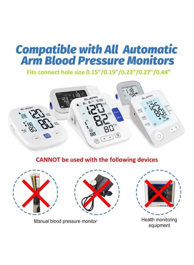 ELERA Extra Large Blood Pressure Cuff (9"-24" | 22-60cm) - XL Replacement BP Cuff for Big Arms, Compatible with Most BP Monitors, Adult Cuff Only - 6 Connectors - Image 3