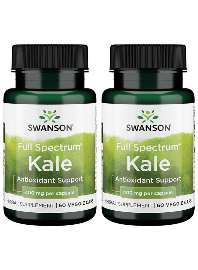 Swanson Premium Brand Swanson Full Spectrum Kale 400 mg 60 Veg Caps (2 Pack)