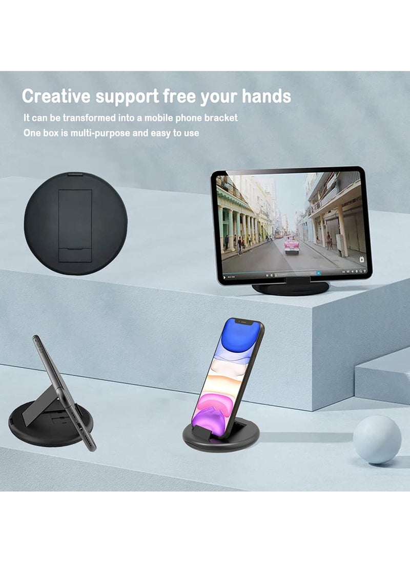 HESIMING HESIMING USB C to Lightning Adapter Kit,Multi Charging Cable Case Convertor USB C to Type C/iOS Device/Micro Adapter Travel Data Cable Set Contains Card Storage，Phone Holder, Tray Eject Pin(Black)  - Image 2