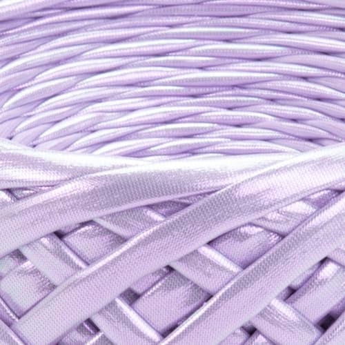 YarnArt Metallic Club Yarn – Super Bulky T-Shirt Yarn, 100% Polyester, 6.35 oz (180g), 60 yds (55m), Shiny Multicolor Thread for Handbags, Chic Night Bags, and Crochet Projects (8101) - Image 2