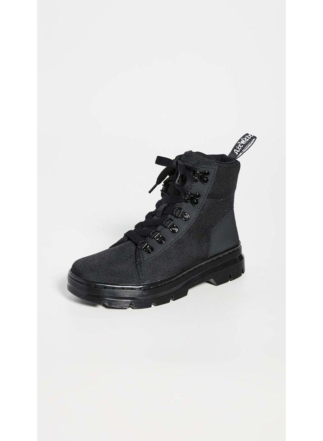 Dr. Martens Women's Combs W Combat Boot, Black/Black, 7 - Image 2