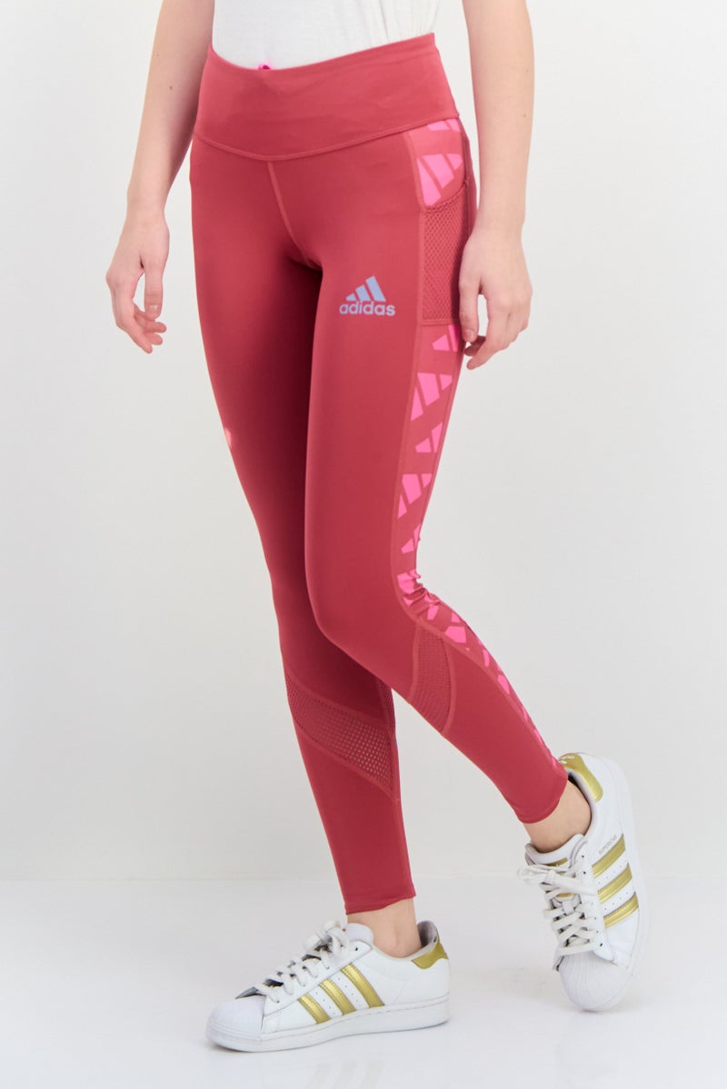 Adidas سراويل رياضية نسائية مناسبة في الهواء الطلق، وردي داكن - Image 2