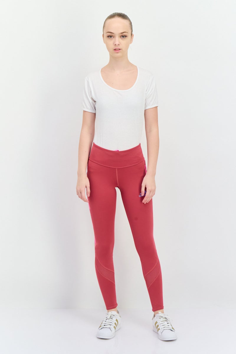 Adidas سراويل رياضية نسائية مناسبة في الهواء الطلق، وردي داكن - Image 4