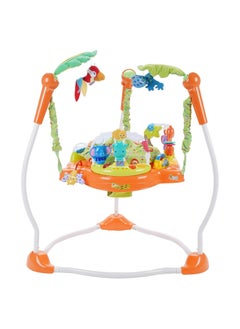 FULL JOY Baby Adjustable Jumper Walker Activity Seat With Multifunction Musical Toys ,Multicolour  - Image 1