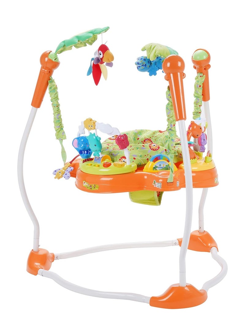FULL JOY Baby Adjustable Jumper Walker Activity Seat With Multifunction Musical Toys ,Multicolour  - Image 3