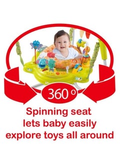 FULL JOY Baby Adjustable Jumper Walker Activity Seat With Multifunction Musical Toys ,Multicolour  - Image 4