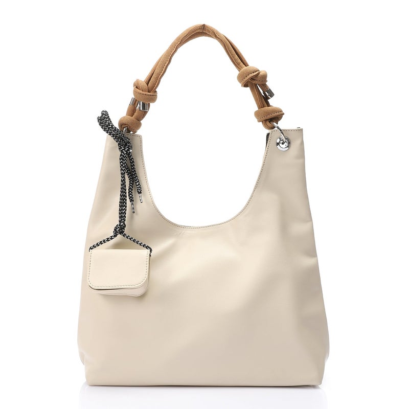 Mr.joe Tote Bag with Pouch  Accessory - Beige - Image 1