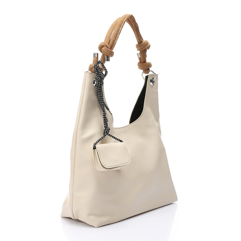 Mr.joe Tote Bag with Pouch  Accessory - Beige - Image 2