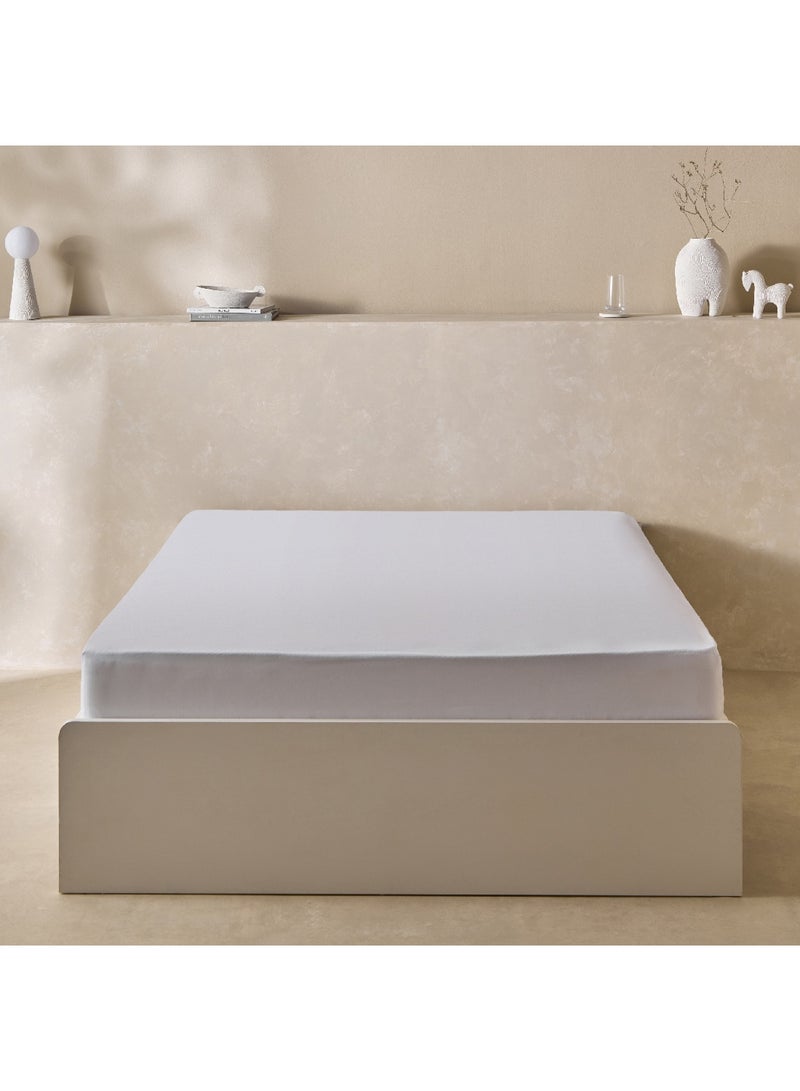 Home Box Bristol Polycotton Olympic Queen Fitted Sheet 200 x 25 x 160 cm - Image 3
