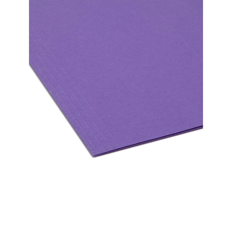 Smead Colored Hanging File Folder with Tab, 1/5-Cut Adjustable Tab, Letter Size, Purple, 25 per Box (64072) (Pack of 1) - Image 4