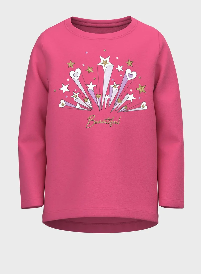 NAME IT Kids Graphic Crew Neck T-Shirt