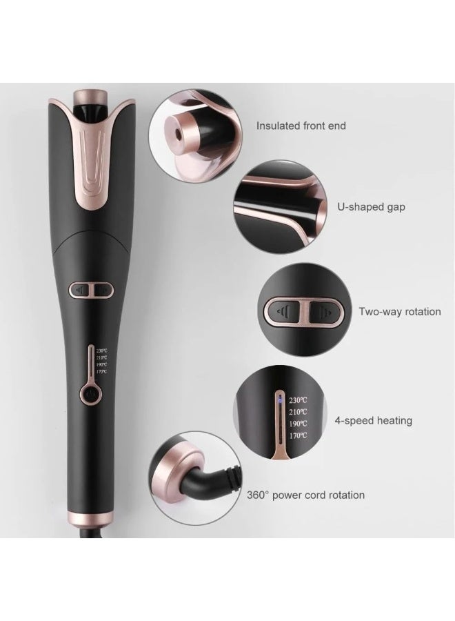 Automatic Hair Curling Iron for Long-Lasting Curls with 1 Inch Ceramic Barrel, Professional Hair Curler with Adjustable Temperature and Timer, Auto Shut-Off and Anti-Scald Protection - Image 2
