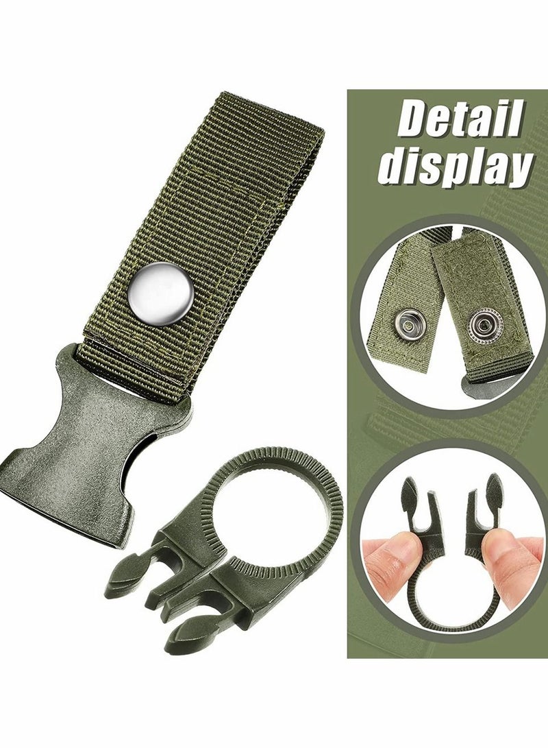 Y&D 3 Pcs Bottle Hanging Buckle Clip, Outdoor Portable Water Ring Holder, Mineral Clip for Backpack Belt Camping Hiking Mountaineering Traveling - Image 2