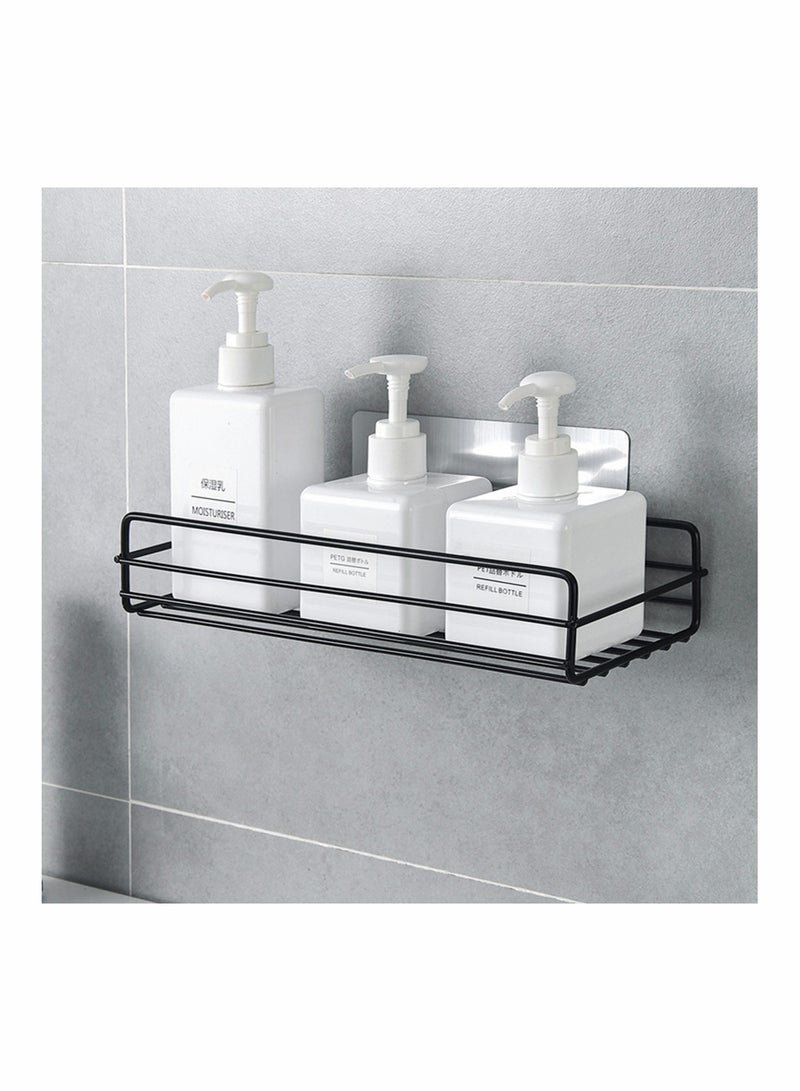 SOLARAE Bathroom Shower Shelf, Bathroom Organizer, Seamless Stickers Bathroom Shelf Stainless Steel Wall Rack for Dorm Toilet Bath and Kitchen, 2 Pack Rack Wall Mounted No Drilling - Image 3