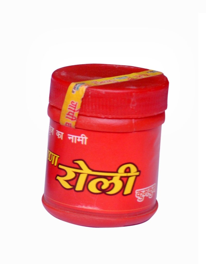 Moira Metal Tika Stamps with Vermilion Powder (Om, Trishul, Urdhva Pundra, Tripundra) Combo of 4, Silver - Image 2