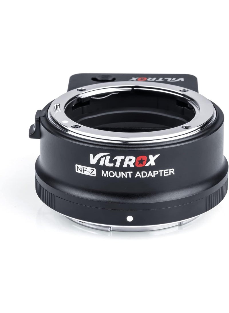 VILTROX NF-Z Auto Focus Lens Mount Adapter – Nikon F-Mount Lens to Z-Mount Camera, VR Lens Stabilization, EXIF Transmission, USB-C Firmware Upgrade, For Z50, Z6, Z6II, Z7, Z7II, Zfc, Z8, Z9 - Image 2