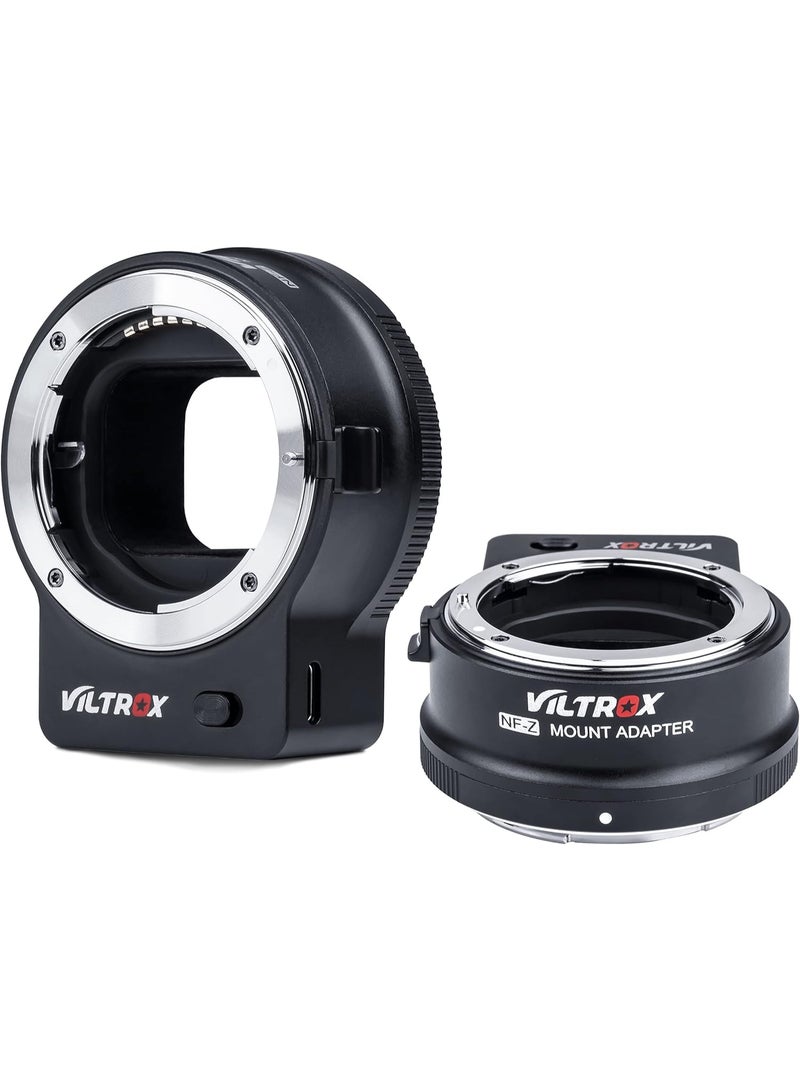 VILTROX NF-Z Auto Focus Lens Mount Adapter – Nikon F-Mount Lens to Z-Mount Camera, VR Lens Stabilization, EXIF Transmission, USB-C Firmware Upgrade, For Z50, Z6, Z6II, Z7, Z7II, Zfc, Z8, Z9 - Image 1