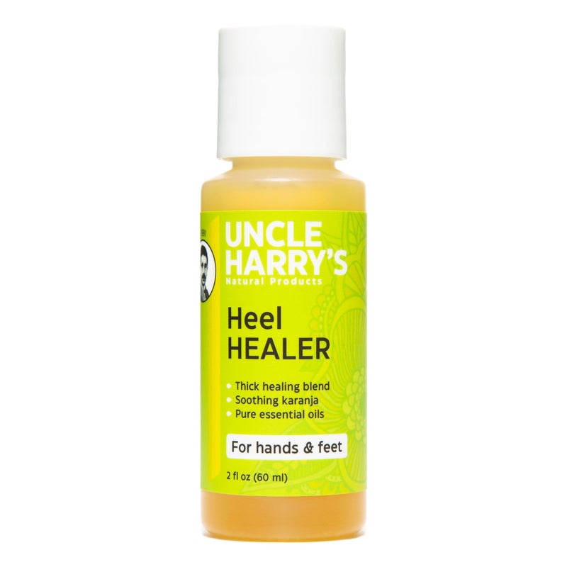 Uncle Harry's All Natural Heel Healer Foot Oil | Foot Repair Dry Feet Treatment with Castor Oil | Liquid Heel Balm & Foot Softener | Self Care Products for Cracked Heel, Cuticle Care & Foot Callus - Image 1