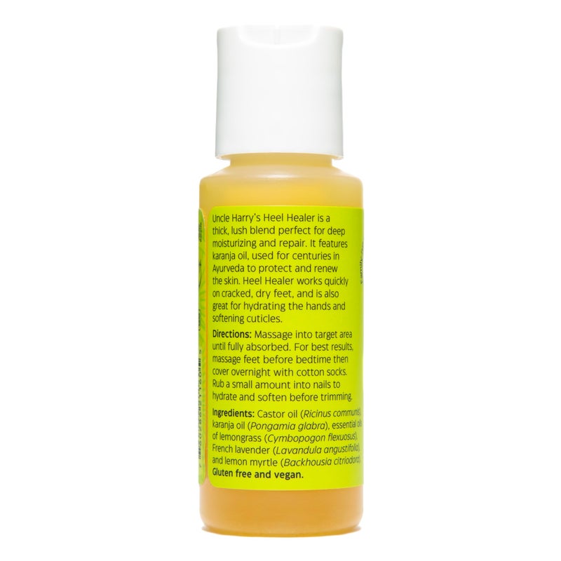 Uncle Harry's All Natural Heel Healer Foot Oil | Foot Repair Dry Feet Treatment with Castor Oil | Liquid Heel Balm & Foot Softener | Self Care Products for Cracked Heel, Cuticle Care & Foot Callus - Image 2