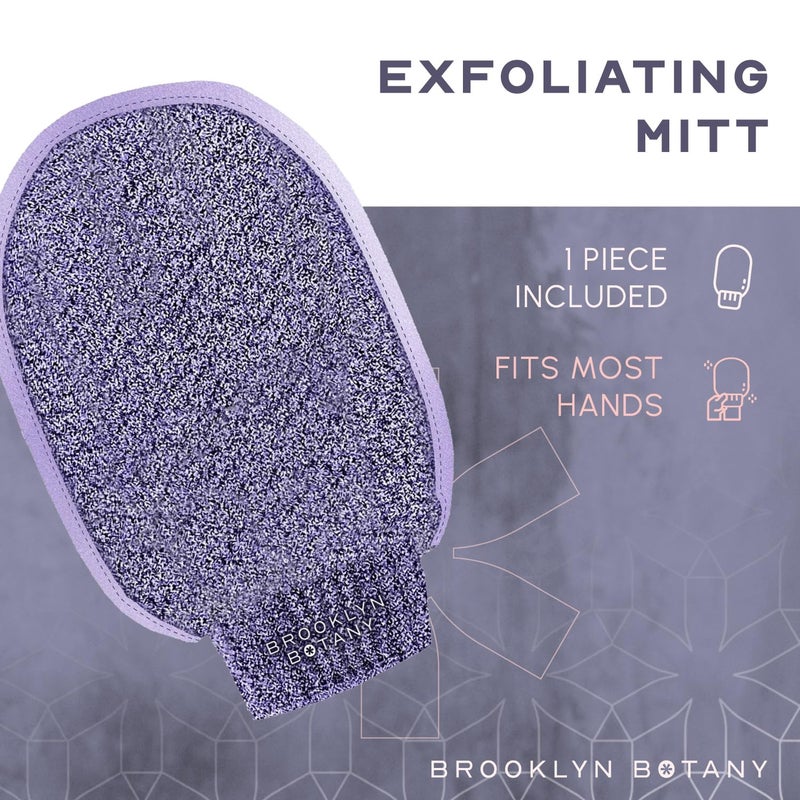 Brooklyn Botany Exfoliating Mitt for Bath and Shower – Heavy Duty Exfoliating Body Scrubber for Massage and Dead Skin Remover for Body – 1 Mitt - Image 5