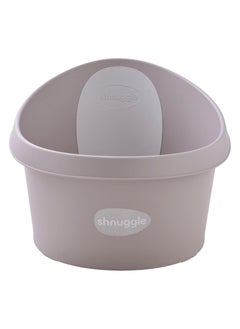Shnuggle Toddler Bath Tub | Big Bath for bigger kids | Child bathtub seat support | Fits in shower and adult bath (Taupe)  - Image 2