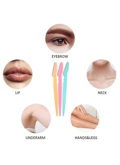 Super ZYouth 36Pcs Cute Eyebrow Razor Ladies Razor for Facial and Body Hair Yellow/Pink/Blue  - Image 5