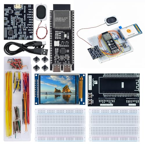LAFVIN ESP32S3 AI Chatbot Kit, ESP32-S3 Voice Assistant with Dual AI Platforms, 2 inch TFT Display, Wi-Fi & BLE 5.0 for IoT & AI Learning - Image 1