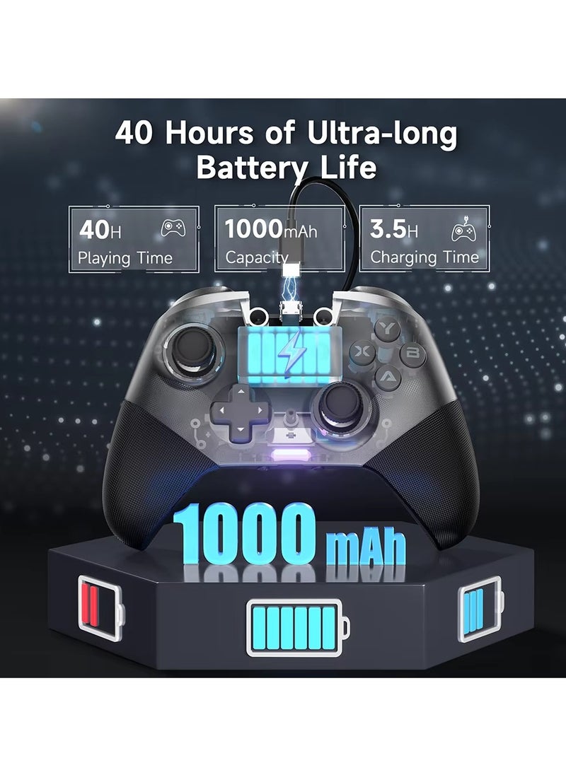 EasySMX EasySMX X10 Wireless Gaming Controller Hall Effect Mechanical Gamepad for PC Switch Phone Smart TV  - Image 5