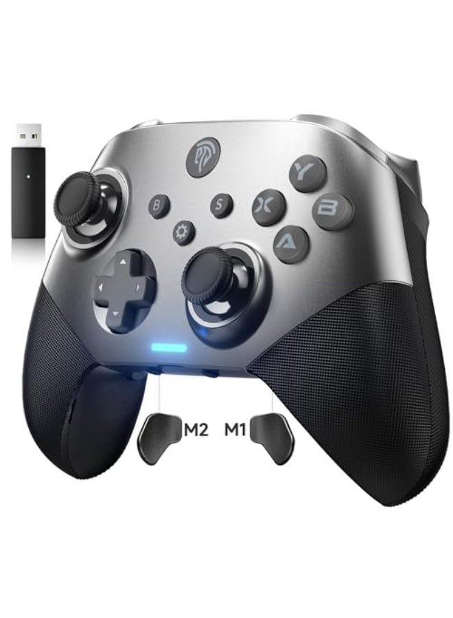 إيزي إس إم إكس وحدة تحكم الألعاب اللاسلكية EasySMX X10 بلوحة ألعاب ميكانيكية بتأثير هول لأجهزة الكمبيوتر والهواتف الذكية والتلفزيونات - Image 1