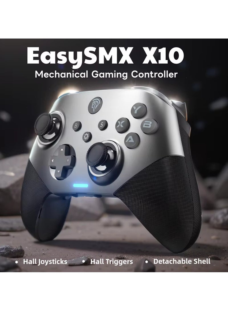 إيزي إس إم إكس وحدة تحكم الألعاب اللاسلكية EasySMX X10 بلوحة ألعاب ميكانيكية بتأثير هول لأجهزة الكمبيوتر والهواتف الذكية والتلفزيونات - Image 2