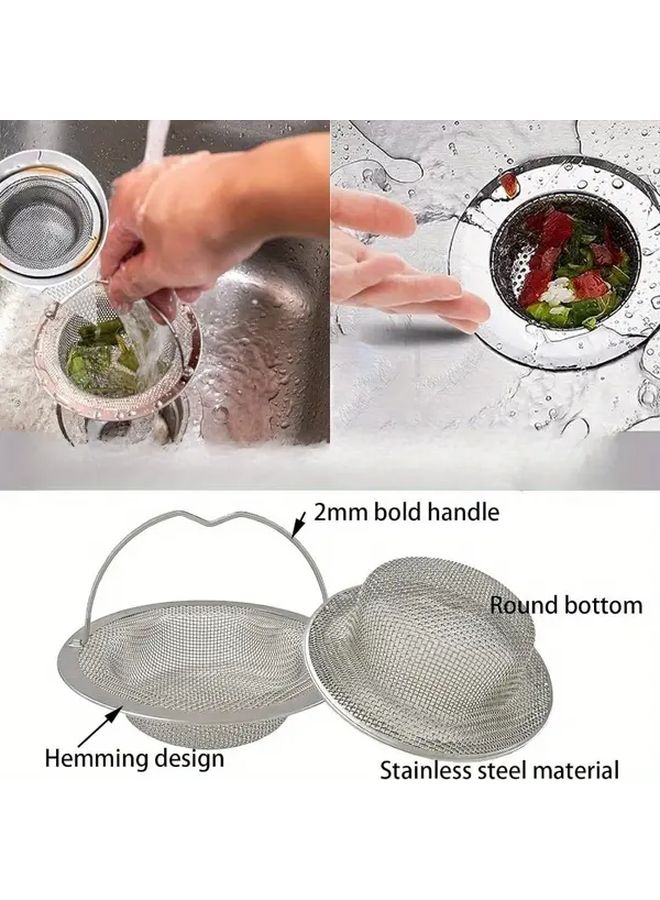 White Stainless Steel Kitchen Sink Filter Strainer 2 Pack - Image 5