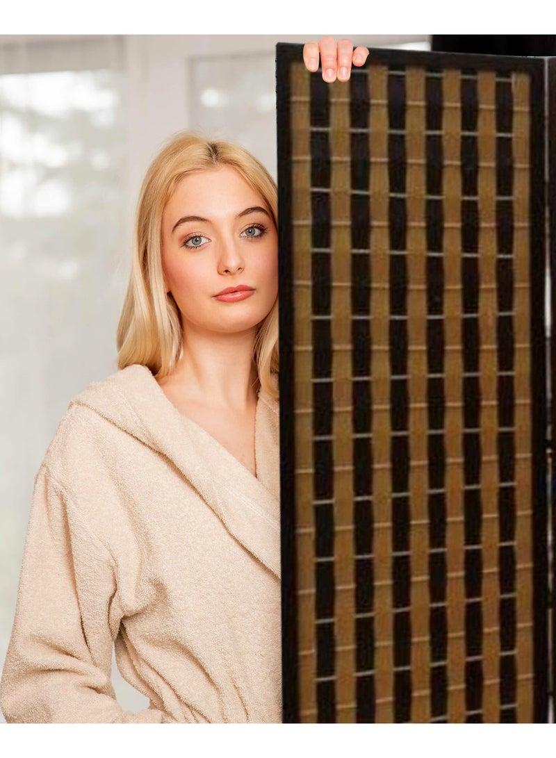 Living Room Divider 4 Panel Room Partition, Foldable Freestanding 180*180 CM - Image 5