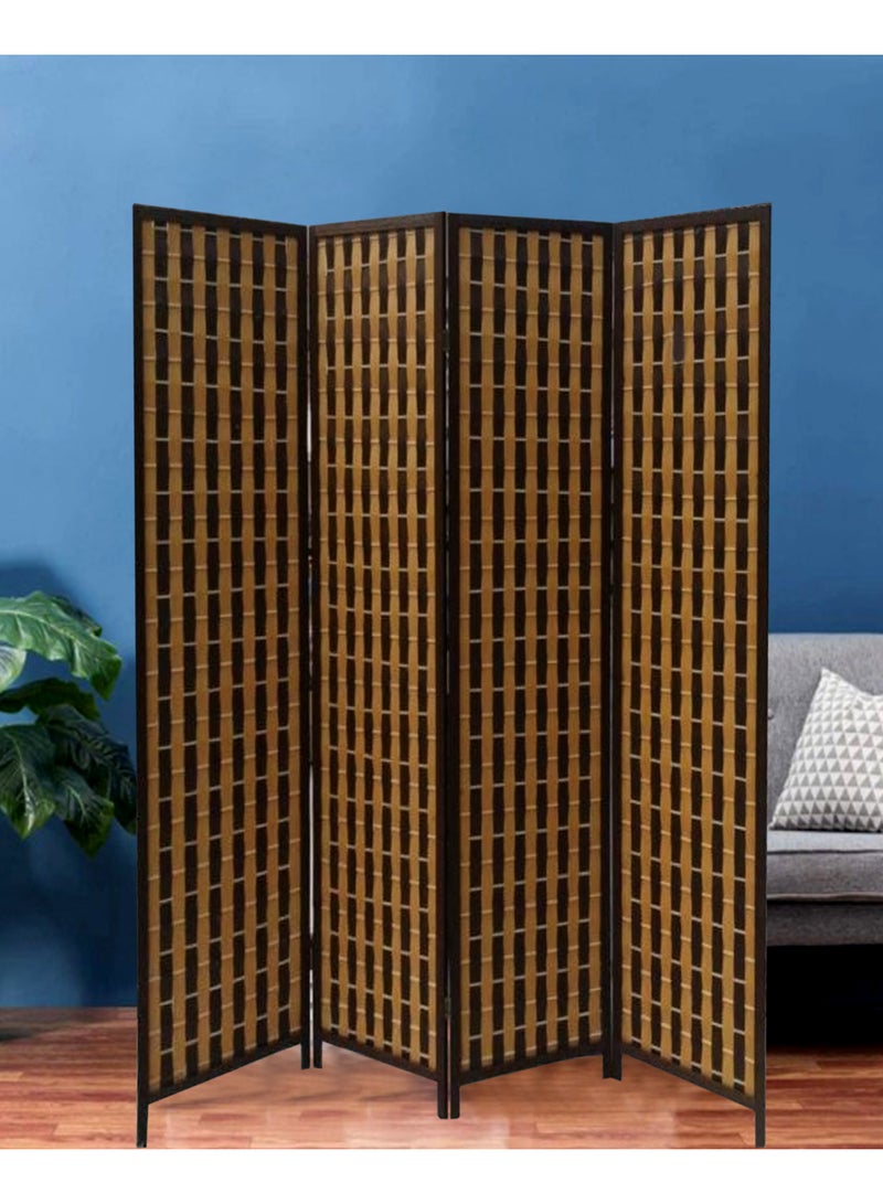 Living Room Divider 4 Panel Room Partition, Foldable Freestanding 180*180 CM - Image 3
