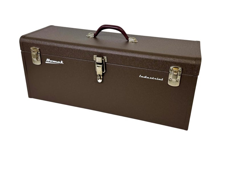 Homak 24-Inch Industrial Steel Toolbox, Brown Wrinkle Powder Coat, BW00200240 - Image 1