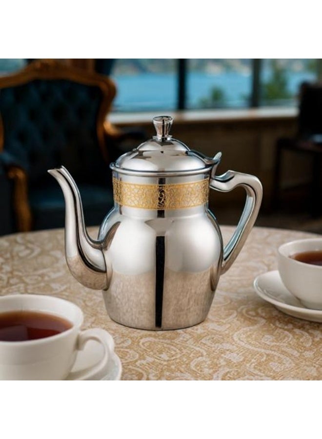 Squalo ✨ 0.7-liter stainless steel teapot with a gold finish – elegance that complements your tea ritual! ✨ - Image 1
