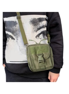 SYOSI Tactical Waist Bag Military fa n n y Pack, Waterproof Utility Belt with Safety Carabiner, Suitable for Hiking MountaineeringCamping RidingFishingShootingGreen  - Image 2