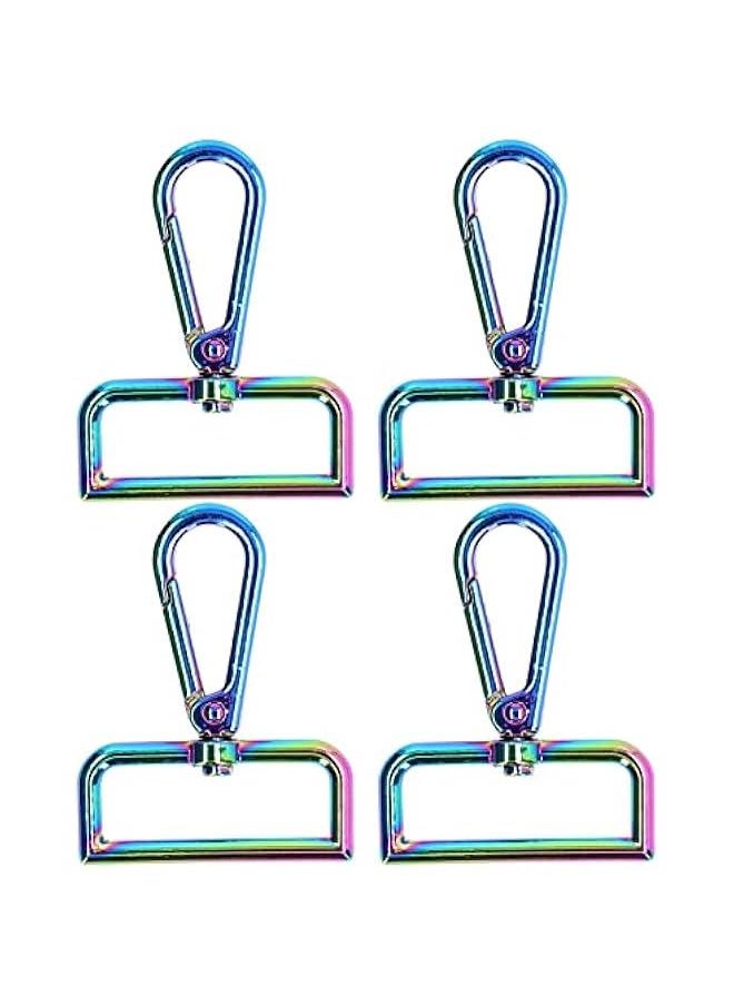 Generic - 4pcs Car Keychain Carabiner Clip, Keychain Carabiner, Key Rings Hooks Holder, Carabiner Keychain, Metal Structure Large Rotating Eyelet Attractive Decorative Clip for Crafts - Image 1