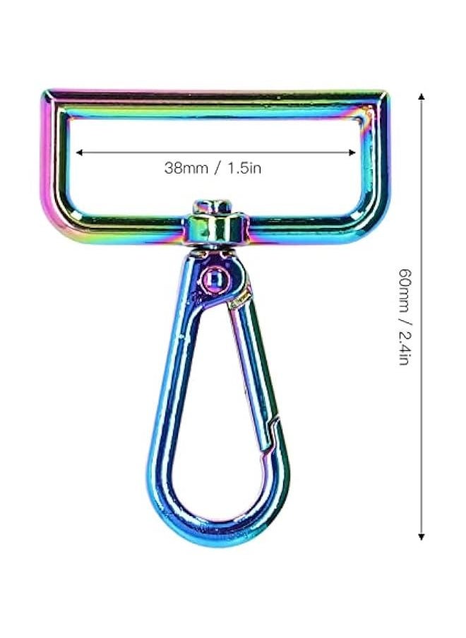 Generic - 4pcs Car Keychain Carabiner Clip, Keychain Carabiner, Key Rings Hooks Holder, Carabiner Keychain, Metal Structure Large Rotating Eyelet Attractive Decorative Clip for Crafts - Image 1