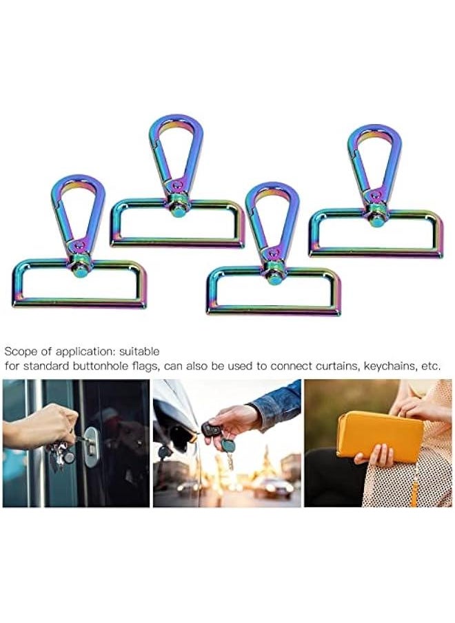 Generic - 4pcs Car Keychain Carabiner Clip, Keychain Carabiner, Key Rings Hooks Holder, Carabiner Keychain, Metal Structure Large Rotating Eyelet Attractive Decorative Clip for Crafts - Image 1