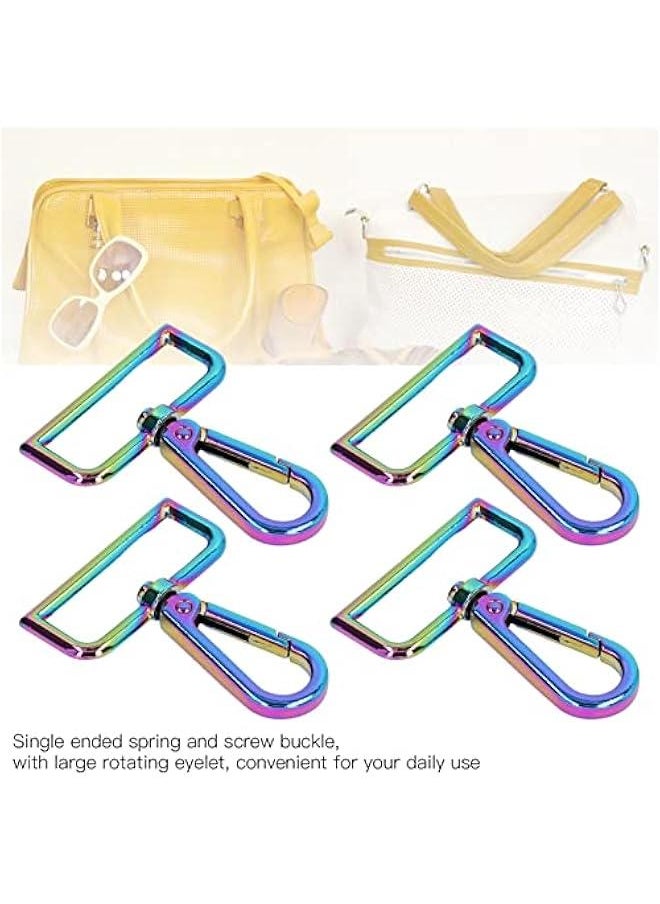 Generic - 4pcs Car Keychain Carabiner Clip, Keychain Carabiner, Key Rings Hooks Holder, Carabiner Keychain, Metal Structure Large Rotating Eyelet Attractive Decorative Clip for Crafts - Image 1