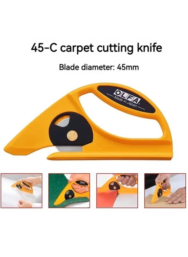 OLFA Rotary Carpet Cutter For Cutting Rolled Items - Image 2