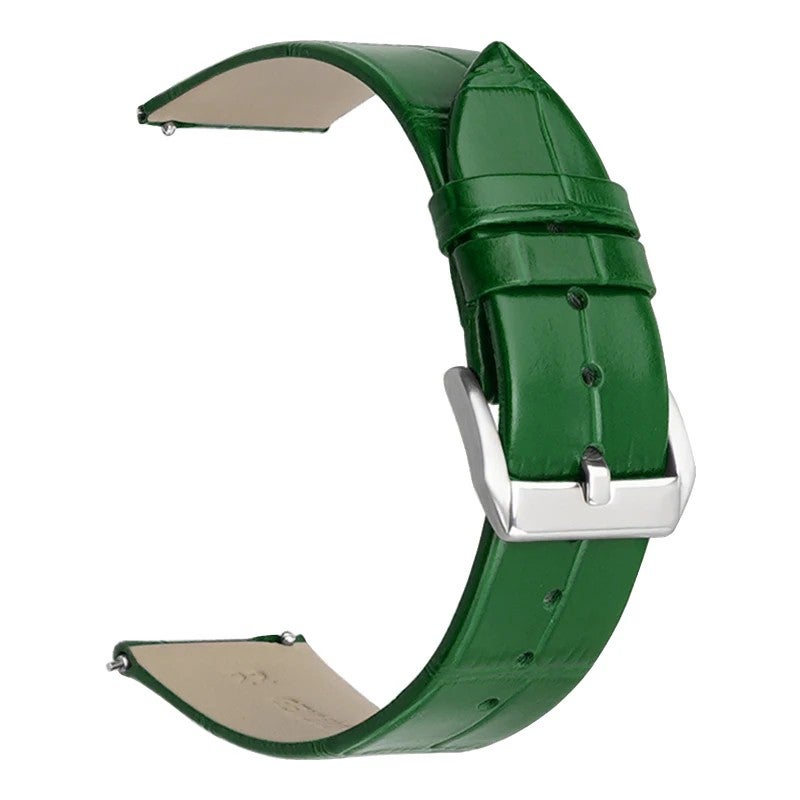 Bluejw ER Genuine Leather Watch Band Replacement Strap – Ultra Thin 18mm 20mm 22mm – Fits Most Watches, Easy to Replace - Image 1