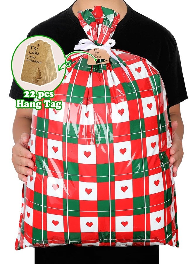 VIMUSFUN Christmas Gift Bags Assorted Sizes, 22pcs Drawstrings Christmas Bags For Gifts - Image 4